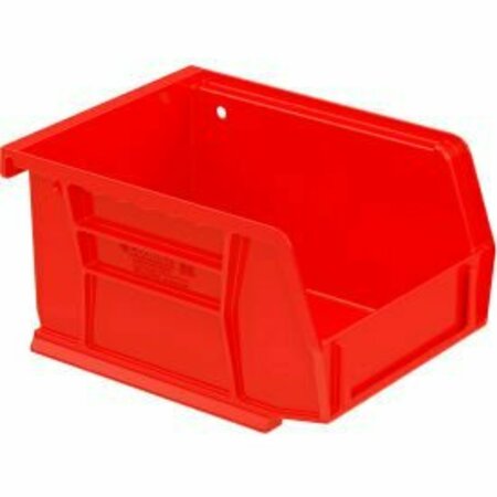 Akro-Mils Hang & Stack Storage Bin, Plastic, Red, 24 PK 30210 RED